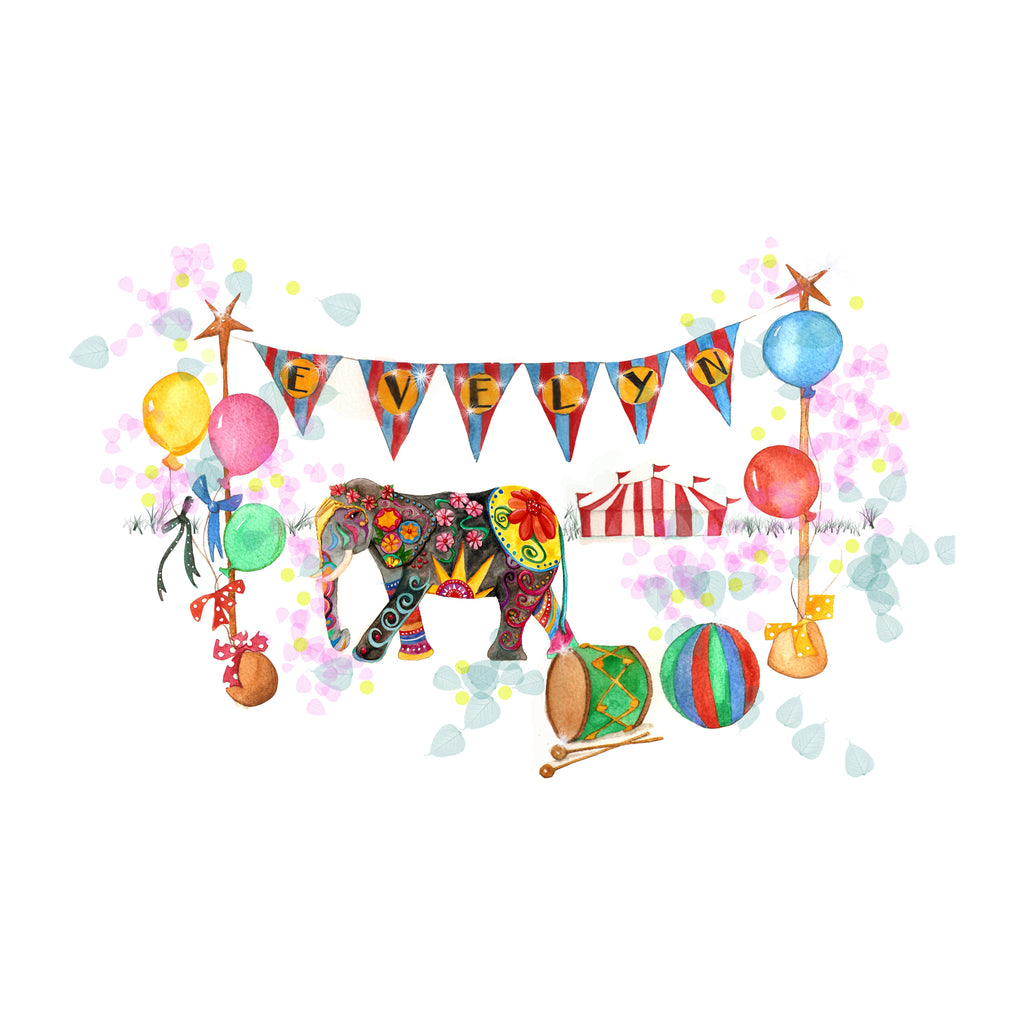 A Circus-Inspired Nursery Print